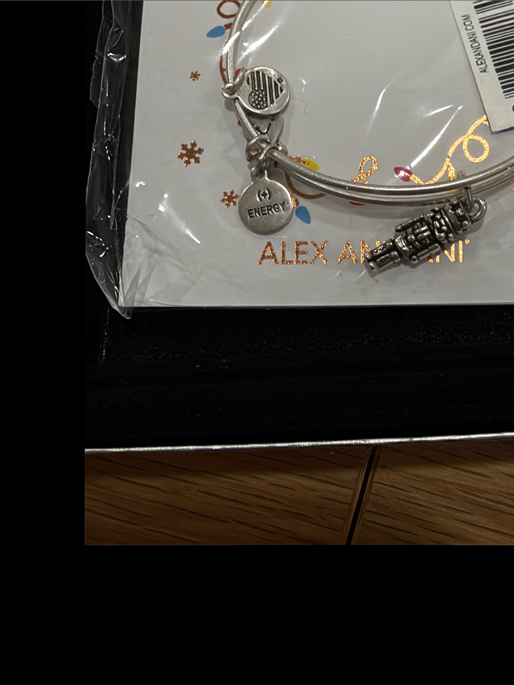 Alex and Ani Silver Nutcracker Charm Bangle